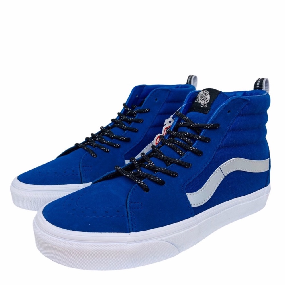 Vans SK8-Hi OTW Webbing Reflective Womens 8.5 Sneakers Royal Blue Shoes